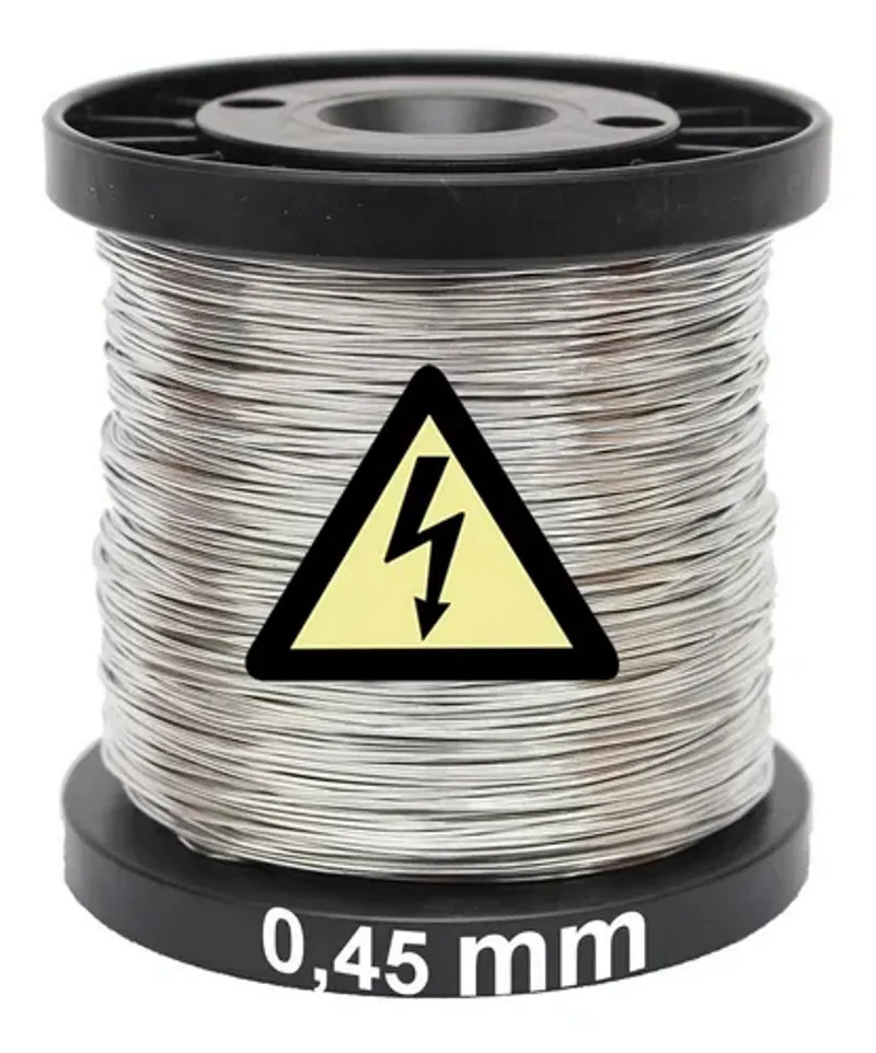 Fio de Aço Inox para Cerca Elétrica 0,45MM